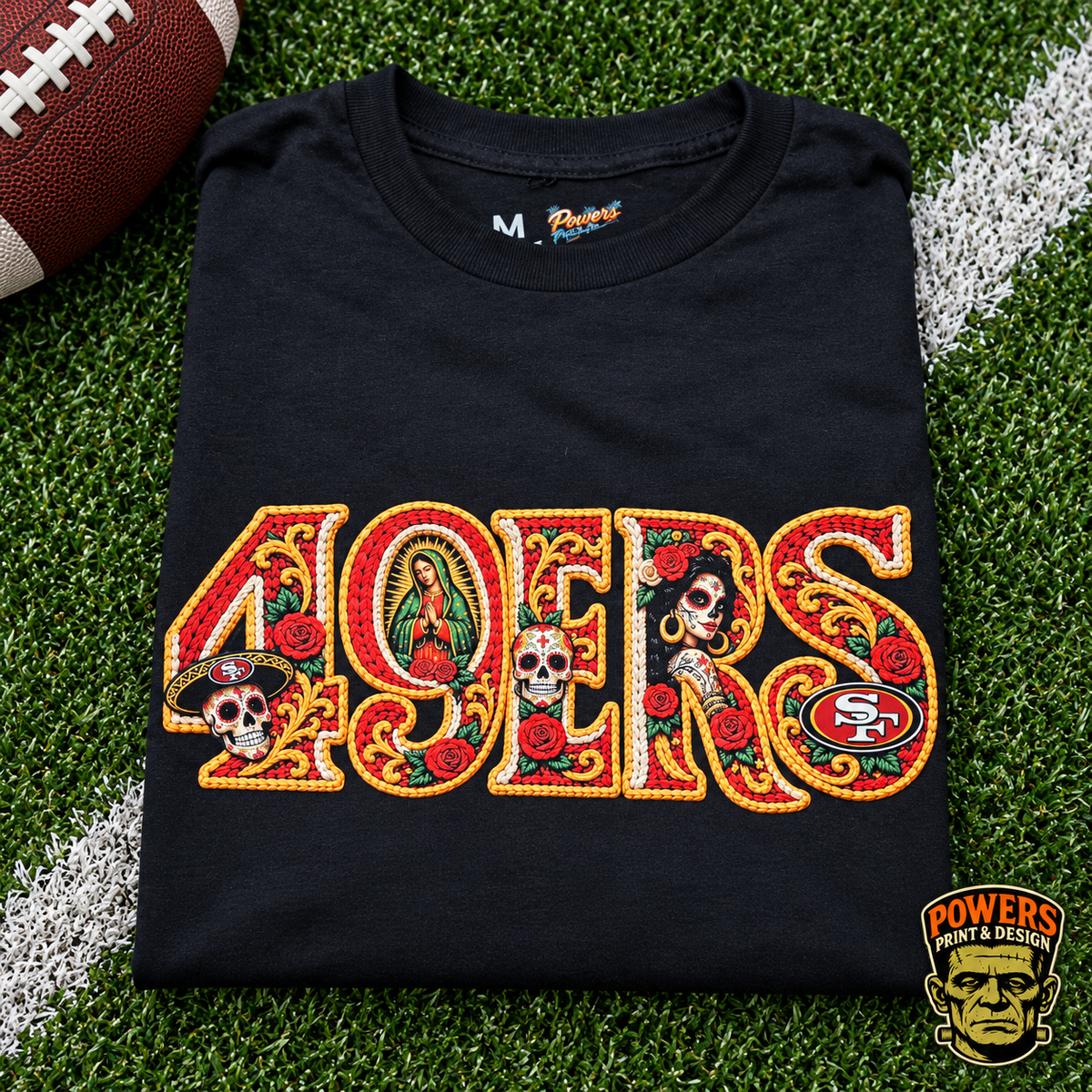 Faux Embroidery 49er's Shirt