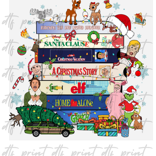 Christmas Classic VHS SINGLE DTF PRINT