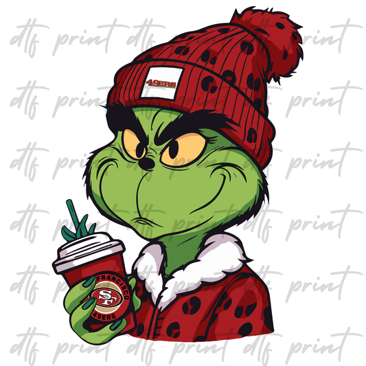 Green Guy Niners SINGLE DTF PRINT