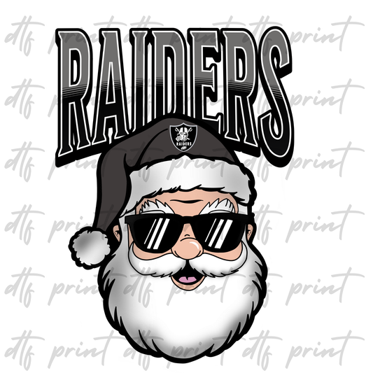 Raiders Santa SINGLE DTF PRINT