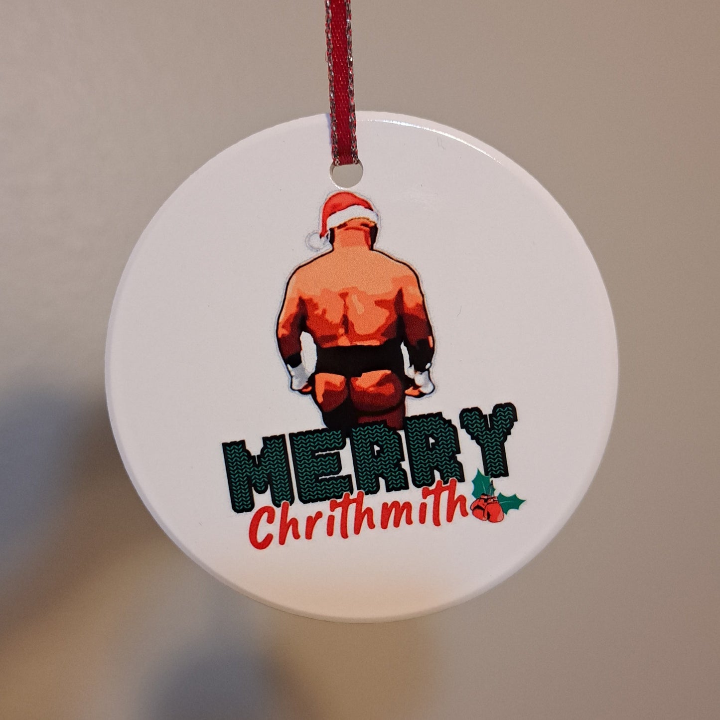 Mike Tyson "Merry Chrithmith" Ornament