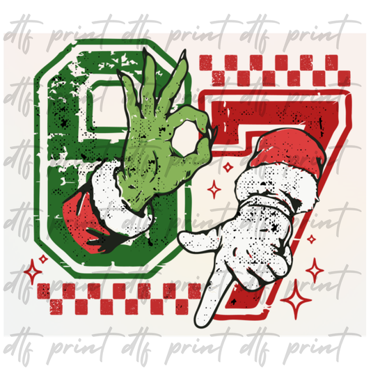 Santa-G Man 6-7 SINGLE DTF PRINT