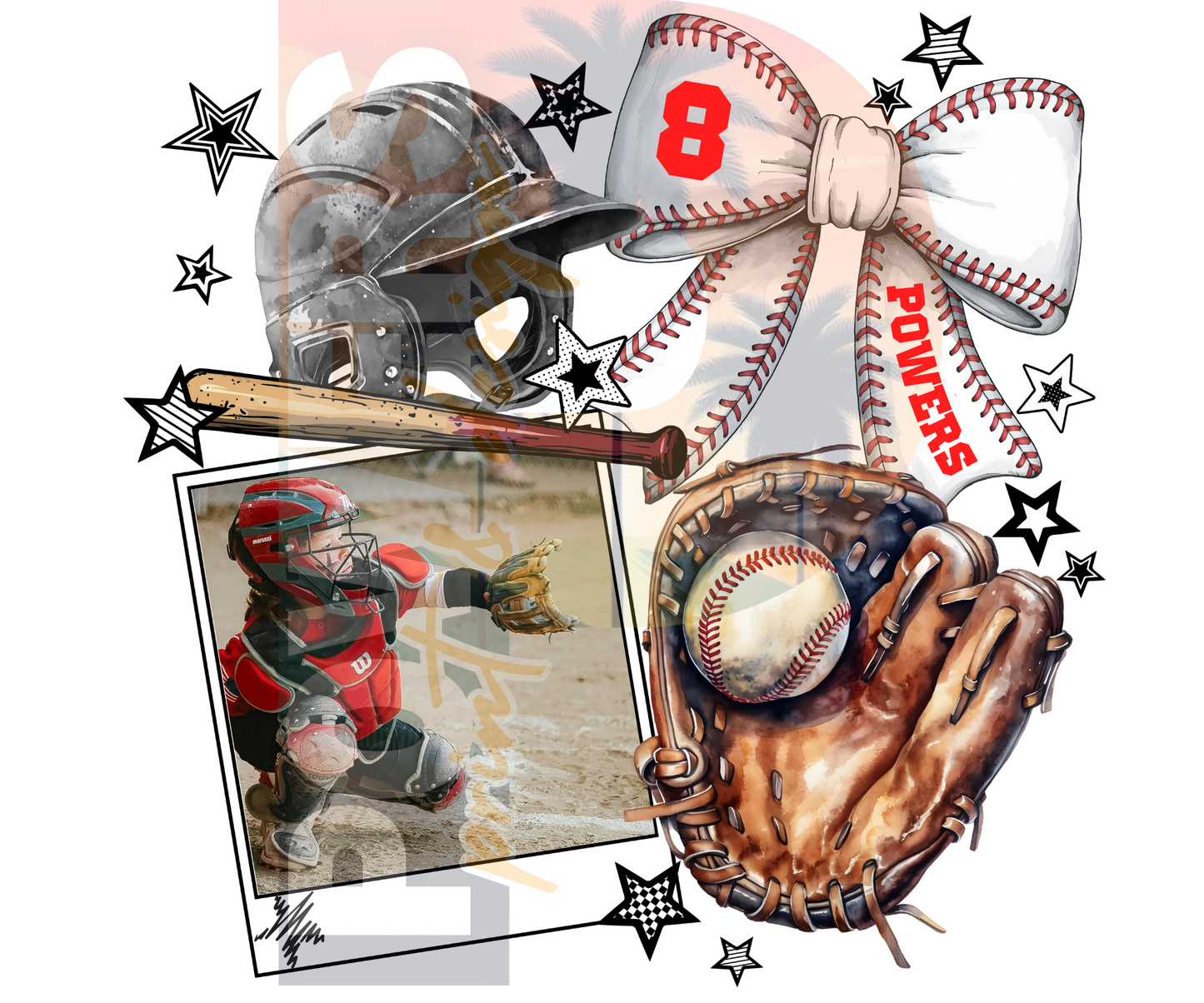 Custom Baseball Player Design (Design fee, not a physical product)