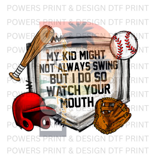 My Kid Red SINGLE DTF PRINT
