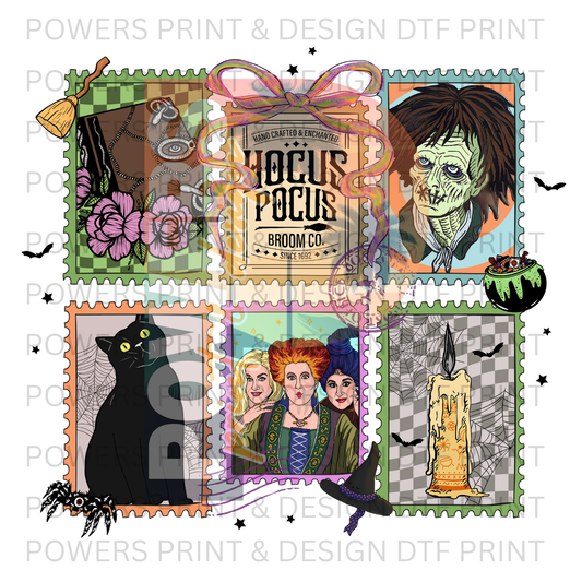 Hocus Pocus Stamps SINGLE DTF PRINT