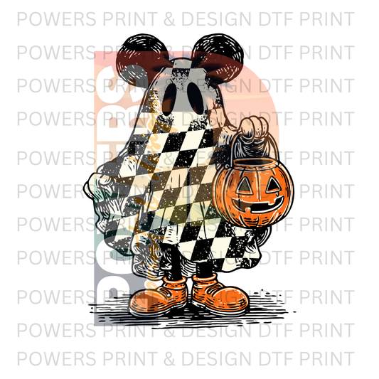 Trick Or Treat Vintage Mickey SINGLE DTF PRINT