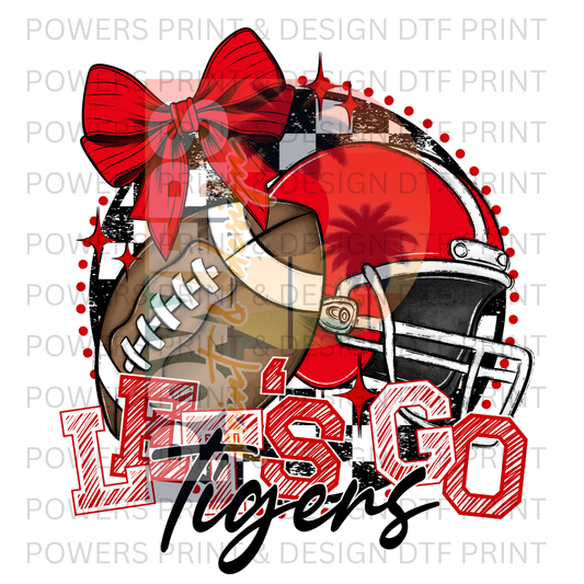 Let's Go Tigers! SINGLE DTF PRINT