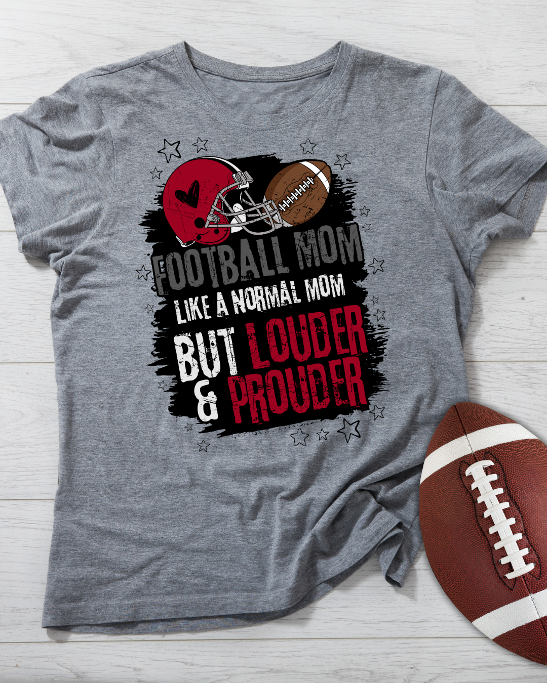 Football & Cheer Mom (loud proud) 2 versions) And colors can be changed to match your team colors!