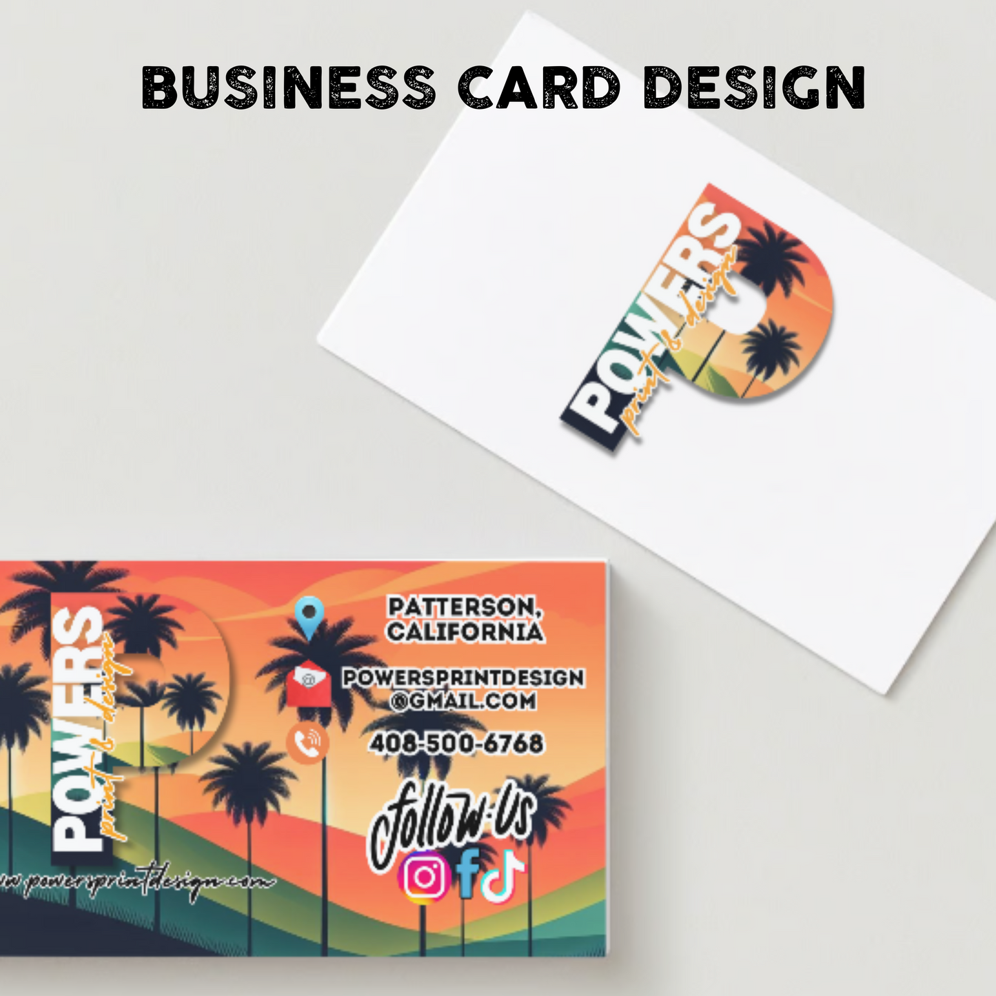 Custom Designed Business Cards DIGITAL COPY ONLY