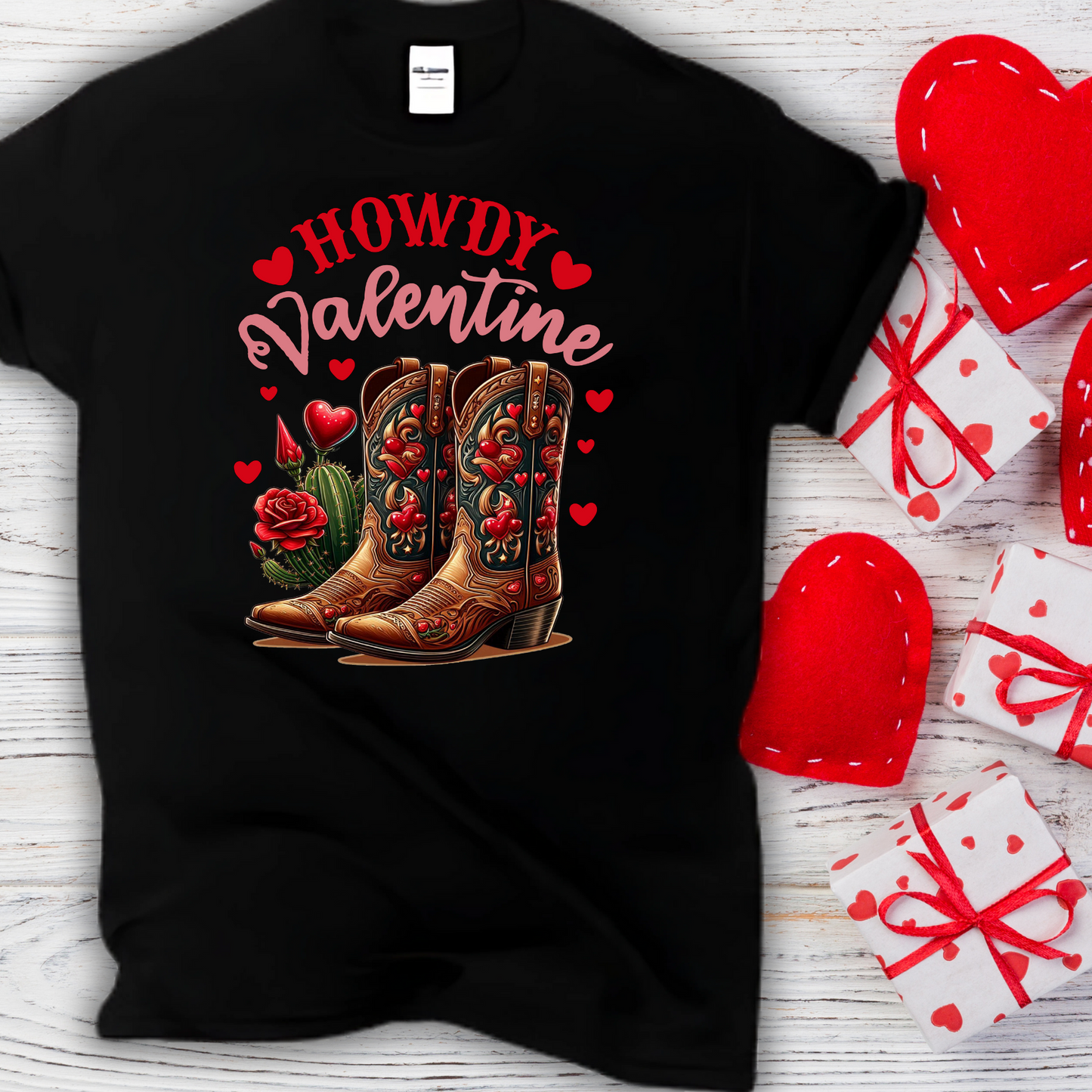 Howdy Valentine w/ boots